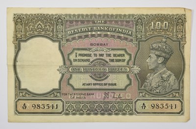 Lot 471 - ♦4 x India, British Administration 100 Rupees...