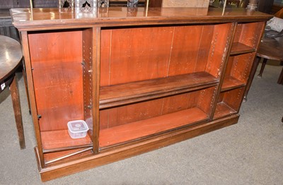 Lot 1267 - A Victorian Mahogany Open Bookcase, with three...