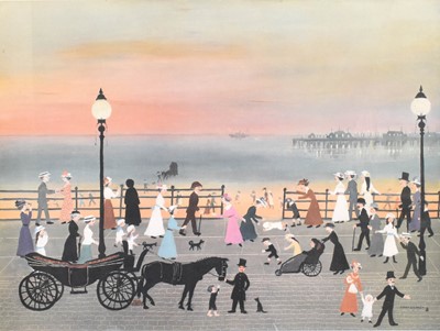 Lot 1022 - After Helen Bradley (1900-1979) On the Pier...