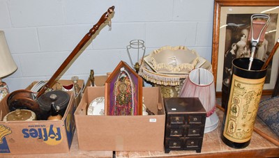 Lot 1308 - Four Boxes of Decorative Household Items,...