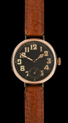 Lot 2247 - Rolex: An Early Gold Plated "Trench"...