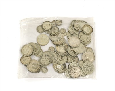 Lot 262 - Pre-1920 British Silver halfcrowns, florins,...