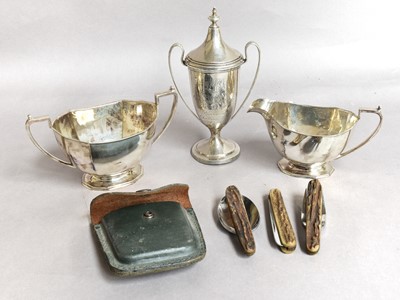 Lot 160 - A Collection of Assorted Silver and Silver...