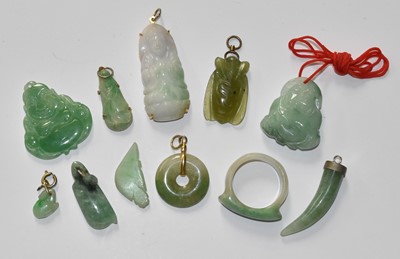 Lot 78 - A Small Quantity of Jade and Jade Type...