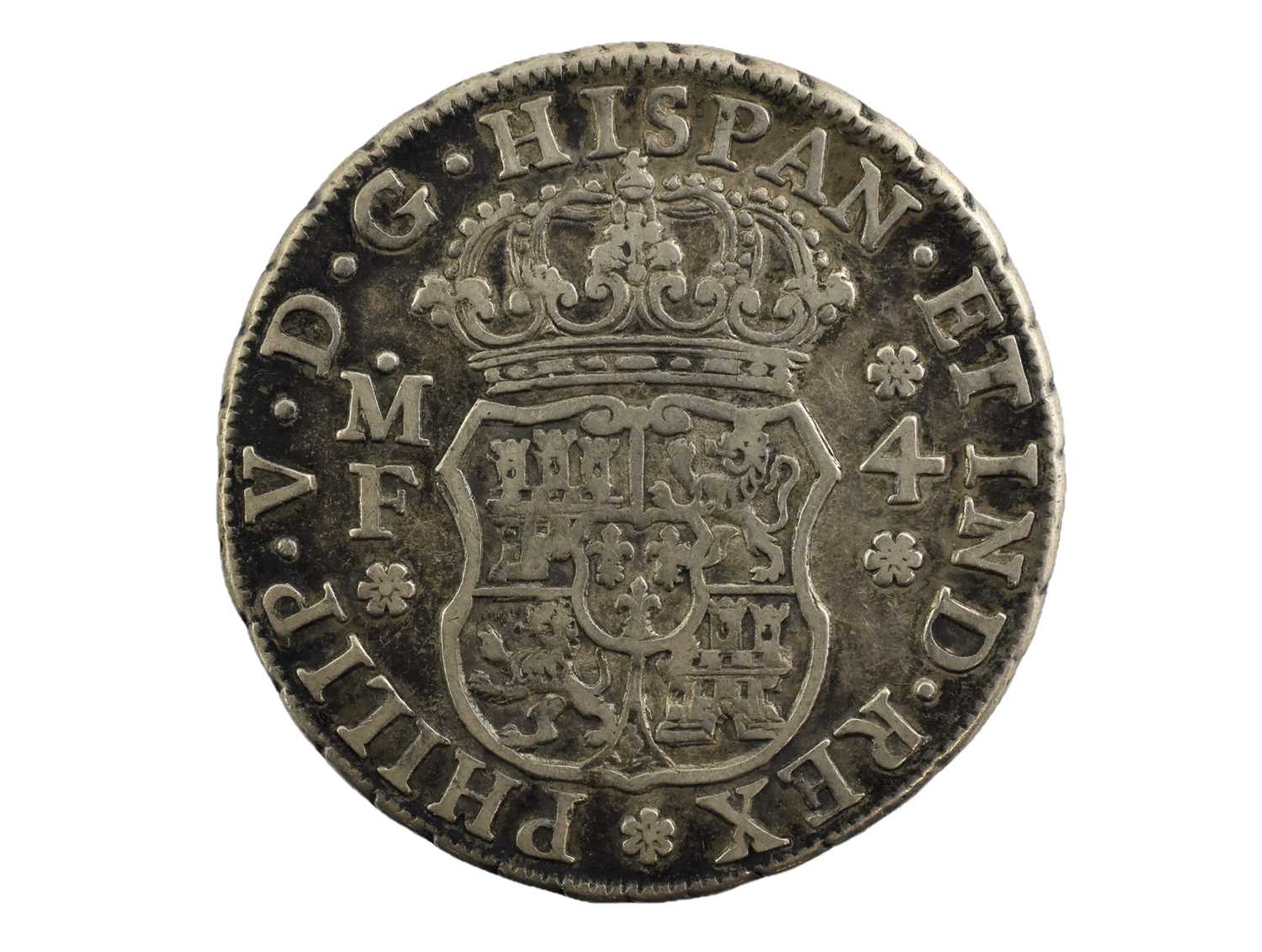 Lot 284 - Kingdom of Spain, Philip V 4 Reales 1734 MF...