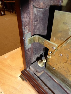Lot 386 - A Mahogany Striking Table Clock, signed Josph...