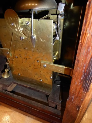 Lot 386 - A Mahogany Striking Table Clock, signed Josph...