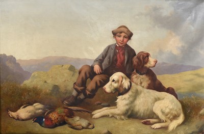 Lot 1012 - W Gillard (19th century) A young picker-up at...