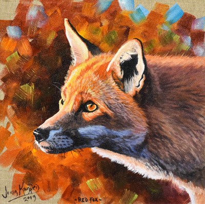 Lot 1056 - Jo Van Kampen (b.1968) "Red Fox" Signed,...