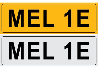 Lot 148 - Cherished Registration Number: MEL 1E, with...