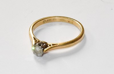 Lot 86 - An 18 Carat Gold Diamond Solitaire Ring, the...