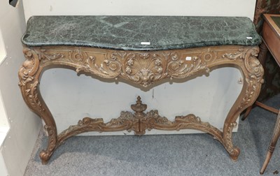 Lot 1157 - A 19th Century Carved Pine Console Table, in...