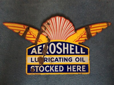 Lot 140 - Aeroshell: A Rare Double-Sided Advertising...