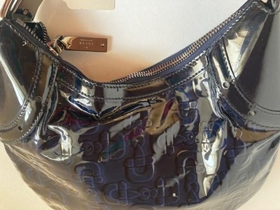 Lot 5030 - to be posted back - Gucci Dark Navy Patent...