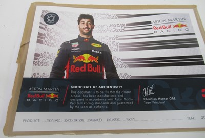 Lot 36 - A 2017 Daniel Ricciardo Signed Formula One Red...