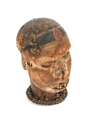 Lot 208 - A 19th Century Ekoi Small Wood Headdress, the...