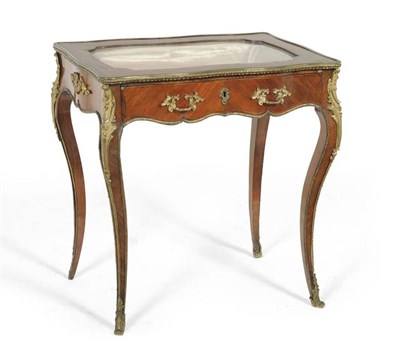 Lot 1294 - A Louis XV Style Kingwood and Tulipwood Crossbanded Bijouterie Table, late 19th century,...