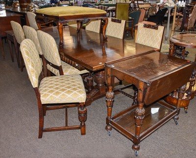 Lot 1225 - An Oak Dining Room Suite, in 17th century...