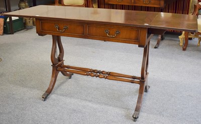 Lot 1118 - A Regency Mahogany Two Drawer Sofa Table, with...