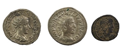 Lot 106 - 3 x Roman Imperial, including: Gordian III...