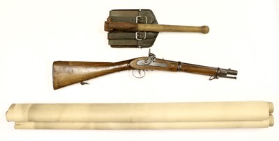 Lot 269 - A 19th Century Two Band Percussion Carbine,...