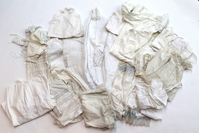 Lot 2060 - Assorted 19th Century and Later White Cotton...