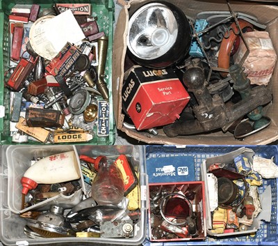 Lot 42 - ~ Four Boxes of Various Car Spares, to include:...