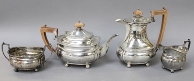 Lot 81 - A Four-Piece George V Silver Tea-Service, by...