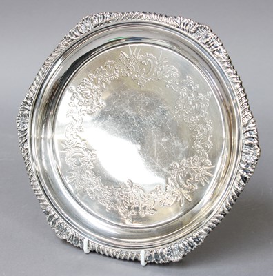 Lot 102 - A Victorian Silver Waiter, by Henry Atkin,...