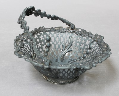 Lot 91 - A Victorian Silver Basket, by George Fox,...