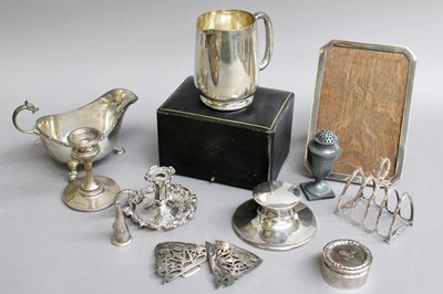 Lot 42 - A Collection of Assorted Silver, comprising a...