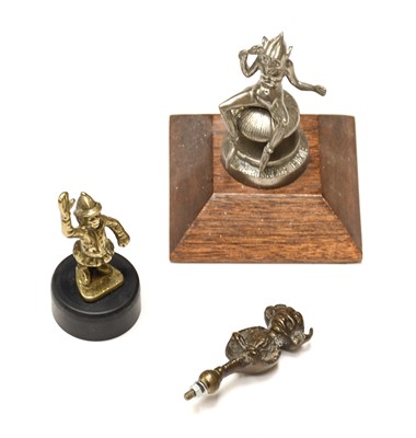 Lot 27 - ~ A 1920's/30's Nickel Plated Mascot, in the...