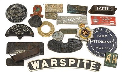 Lot 135 - ~ Two Boxes of Assorted Metal Name...