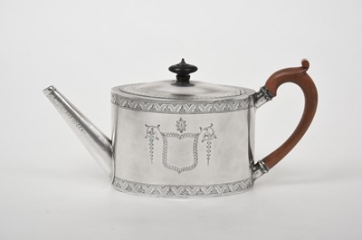Lot 2026 - A George III Silver Teapot