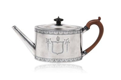 Lot 2026 - A George III Silver Teapot