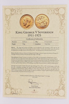 Lot 349 - George V, Sovereign 1914, obv. bare head left,...