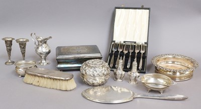 Lot 182 - A Collection of Assorted Silver and Silver...
