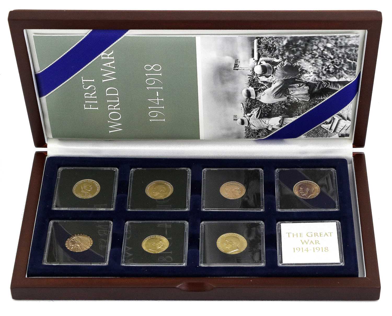 Lot 412 - First World War Gold 7-Coin Set, comprising:...