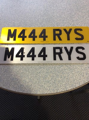 Lot 150 - Cherished Number Plate M444 RYS with retention...