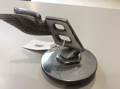 Lot 4 - A Bentley Winged Chrome Car Mascot, mounted on...