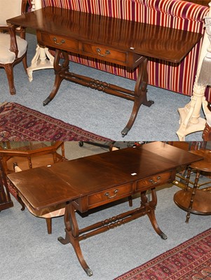 Lot 1107 - A Pair of Reproduction Regency-Style Mahogany...