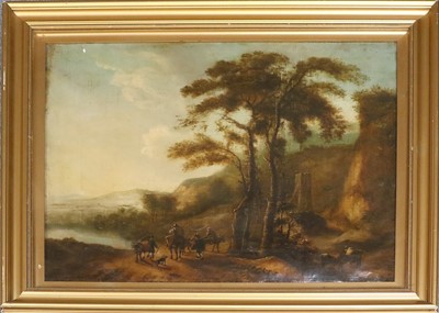 Lot 1045 - Follower of Jan Both Travellers in a wooded...