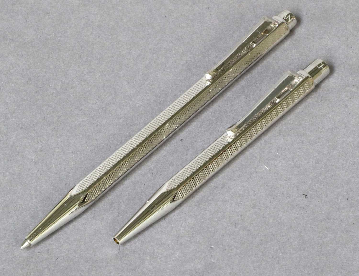 Lot 221 - Two Caran d'Ache Ball Point Pens, each with...