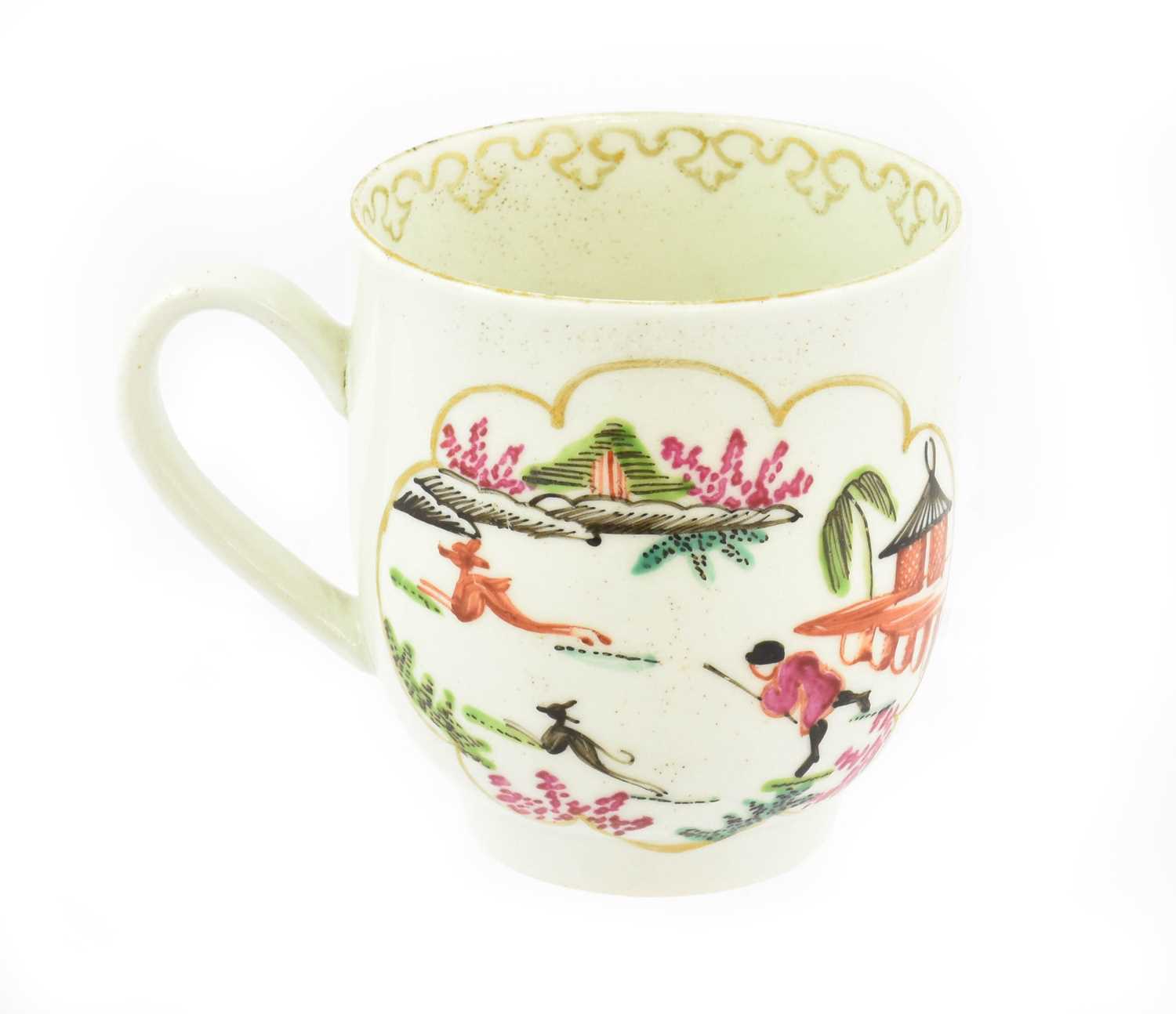 Lot 224 - A Chaffers Liverpool Porcelain Coffee Cup,...
