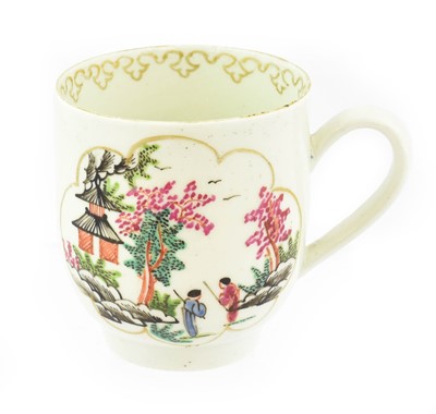 Lot 224 - A Chaffers Liverpool Porcelain Coffee Cup,...