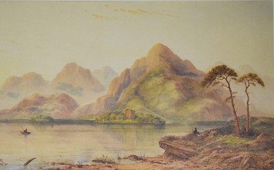 Lot 1001 - William John Baker (1865-1938) Fishing scene...