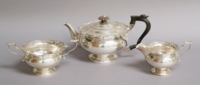 Lot 212 - A Three-Piece George V Silver Tea-Service, by...