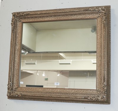 Lot 1158 - A Rectangular Hanging Wall Mirror, in deep...