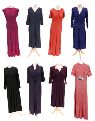 Lot 2102 - Circa 1940-50s Ladies Day and Evening Dresses...