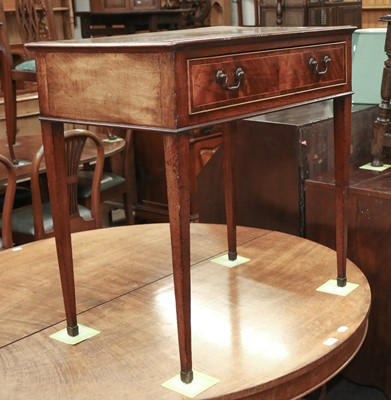 Lot 1214 - A George III Mahogany Single Drawer Side Table,...